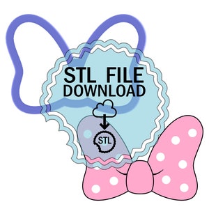 STL Digital Download Cookie Cutter - Bow #2