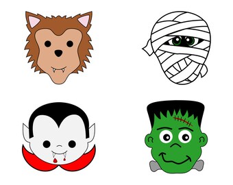 Monster Heads Cookie Cutter Set
