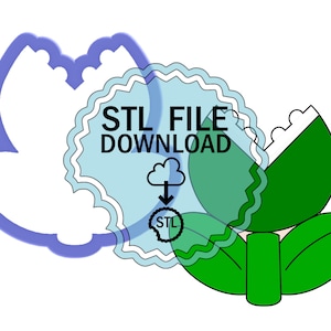 STL Digital Download Cookie Cutter - Venus Fly Trap