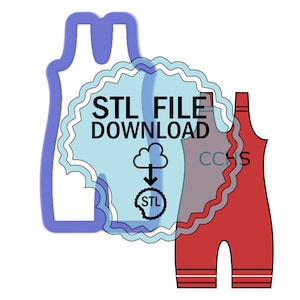 STL Digital Download Cookie Cutter - Wrestling Singlet