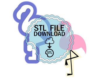 STL Digital Download Cookie Cutter - Flamingo