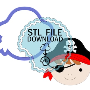 STL Digital Télécharger Cookie Cutter - Pirate Head