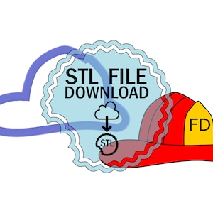 STL Digital Download Keksausstecher - Feuerwehrhelm