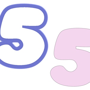 Chubby Number 5 Cookie Cutter