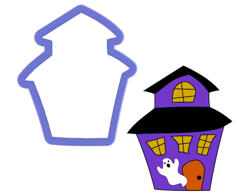 Haunted House Cookie Cutter - Etsy