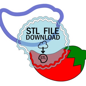 STL Digital Download Cookie Cutter - Chili Pepper #2
