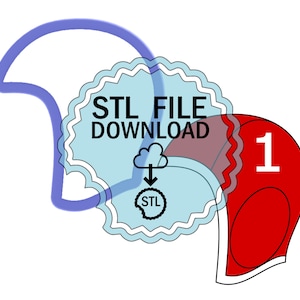 STL Digital Download Cookie Cutter - Water Polo Cap