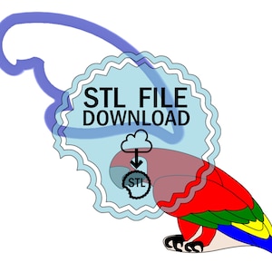 STL Digital Download Cookie Cutter - Parrot
