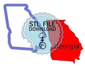 STL Digital Download Cookie Cutter - Georgia