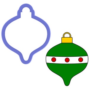 Christmas Bulb #2 Cookie Cutter