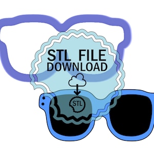 STL Digital Download Cookie Cutter - Sunglasses