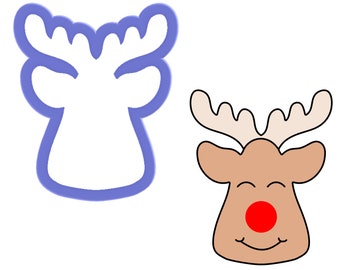 Reindeer - Deer Face Cookie Cutter