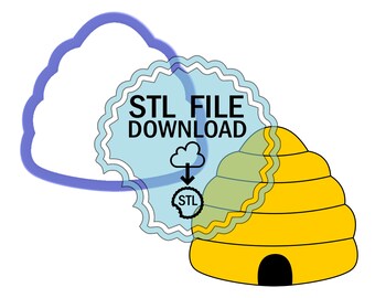 STL Digital Download Cookie Cutter - Beehive