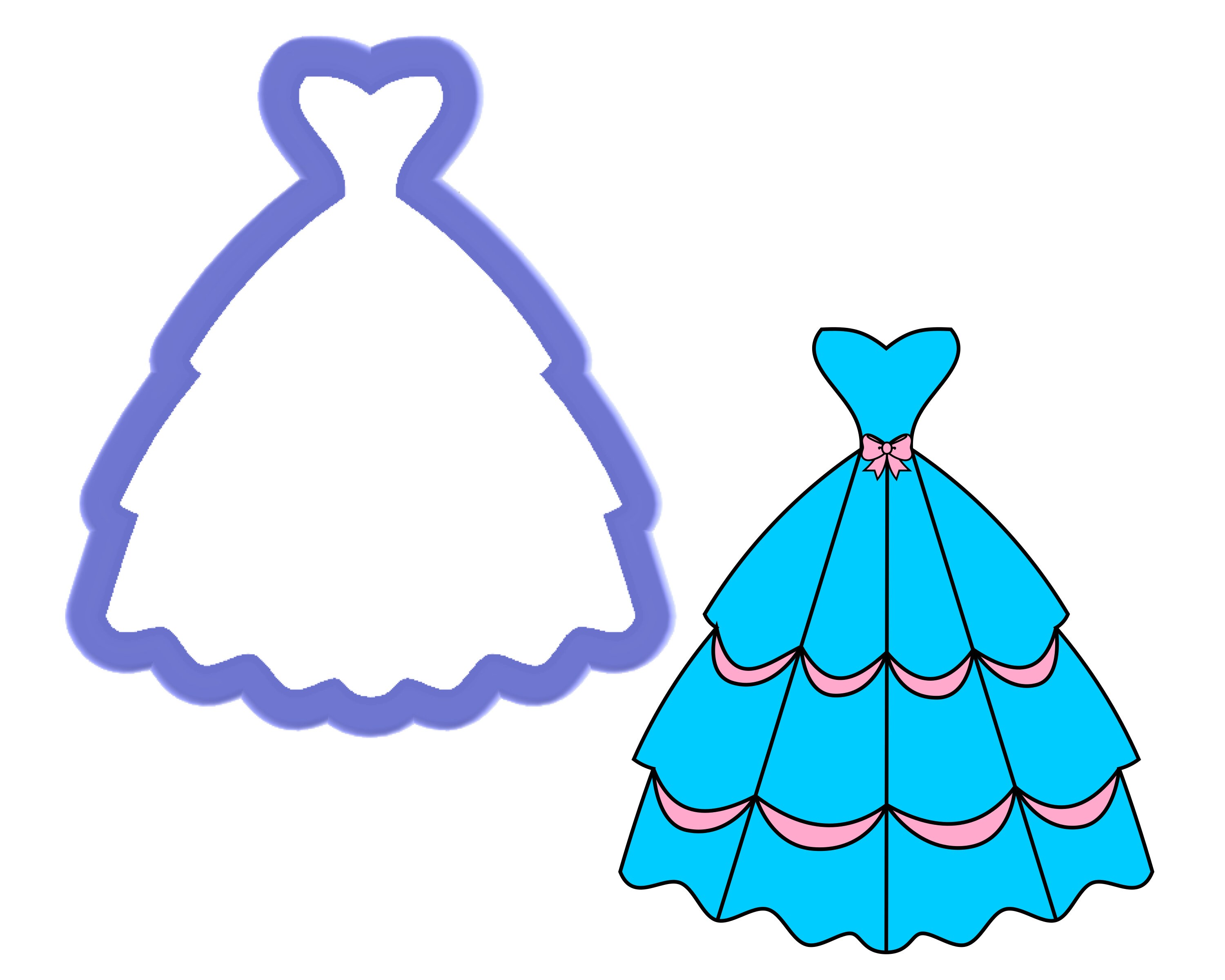 Dress 2 Cookie Cutter Etsy