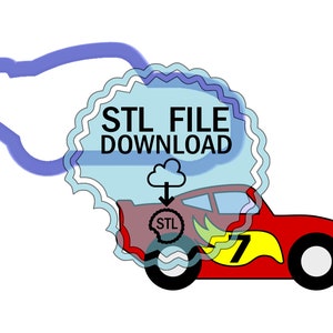 STL Digital Download Cookie Cutter - Race Car
