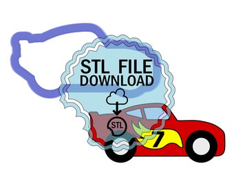 STL Digital Download Cookie Cutter - Race Car