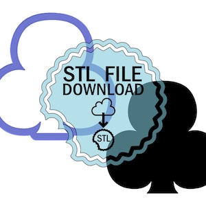 STL デジタルダウンロード クッキーカッター - クラブ