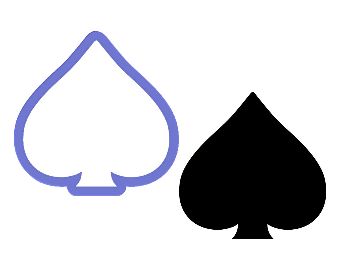 Spade Cookie Cutter Etsy