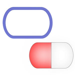 Pill Capsule Cookie Cutter