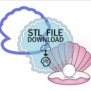 May include: A digital download of an STL file for a 3D printable seashell with a pearl inside. The file is available for download in the cloud. STL FILE DOWNLOAD.