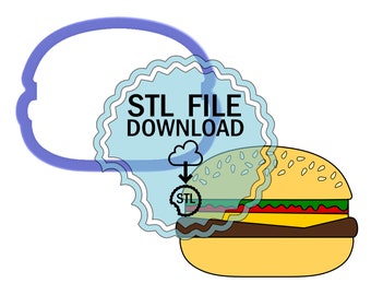 STL Digital Download Cookie Cutter - Hamburguesa