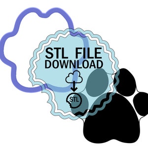 STL Digital Download Cookie Cutter - Paw