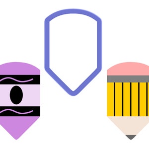 Pencil - Crayon - Cookie Cutter