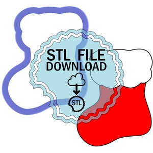STL Digital Download Cookie Cutter - Stocking - Baby Sock