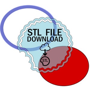 STL Digital Download Cookie Cutter - Oval