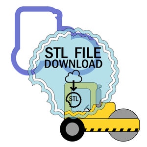 May include: A digital download of a 3D printable STL file for a yellow road roller. The file is available for download from the cloud. STL FILE DOWNLOAD.