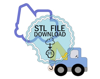 STL Digital Download Cookie Cutter - Tow Truck