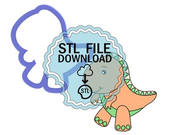 STL Digital Download Cookie Cutter - Tyrannosaurus Rex Dinosaur