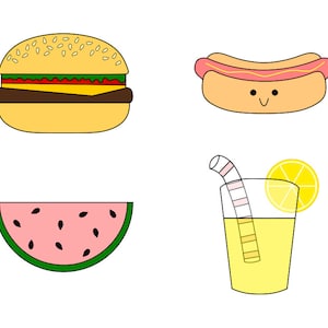 Summer BBQ Food Cookie Cutter Set image 1