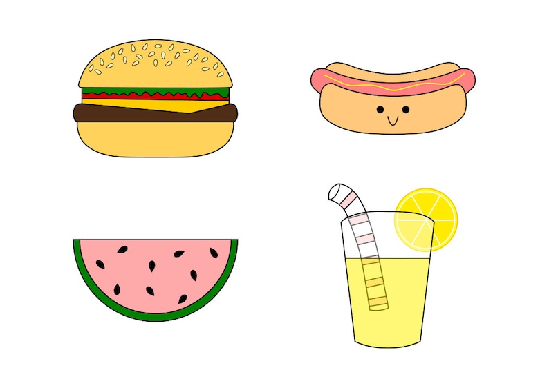 Summer BBQ Food Cookie Cutter Set image 1