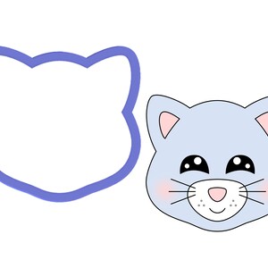 Cortador de galletas Cat Face #2