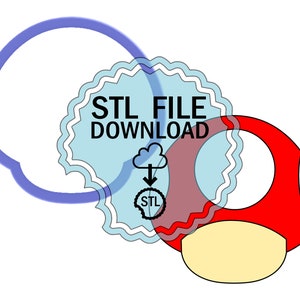 STL Digital Download Cookie Cutter - Mushroom #2