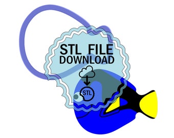 STL Digital Download Cookie Cutter - Blue Tang