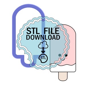 STL Digital Download Cookie Cutter - Popsicle #1