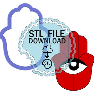 STL Digital Download Cookie Cutter - Hamsa