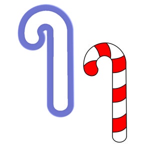 Candy Cane Cookie Cutter