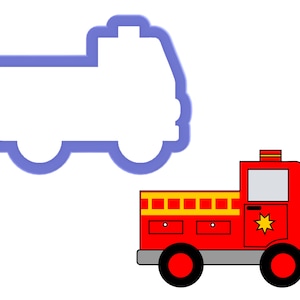 Fire Truck Cookie Cutter