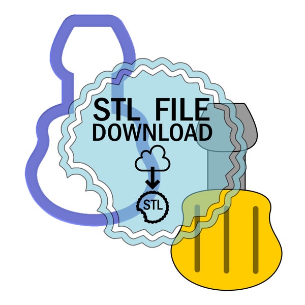 STL Digital Download Cookie Cutter - Screwdriver