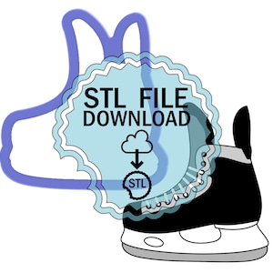 STL Digital Download Cookie Cutter - Hockey Skate