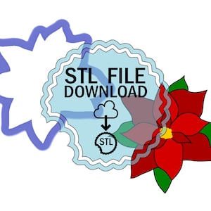 STL Digital Download Cookie Cutter - Poinsettia