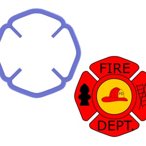 Firefighter Logo Cookie Cutter
