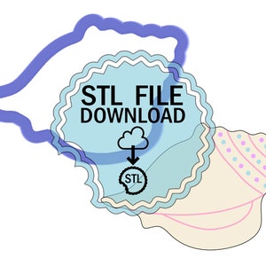 STL Digital Download Cookie Cutter - Conchiglia