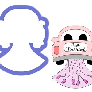 Just Married Car Cookie Cutter