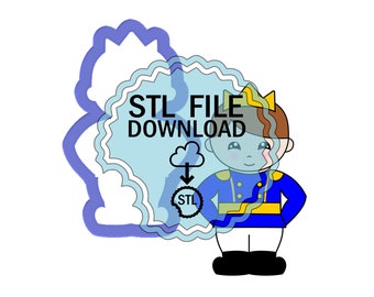 STL Digital Download Cookie Cutter - Prince