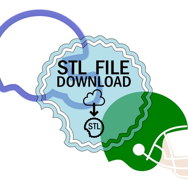 Football Helmet Stl Etsy