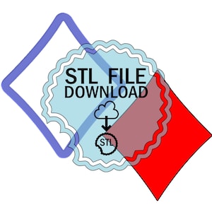STL デジタルダウンロード クッキーカッター - ダイヤモンド #2